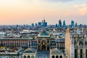 rooftops milan skyline